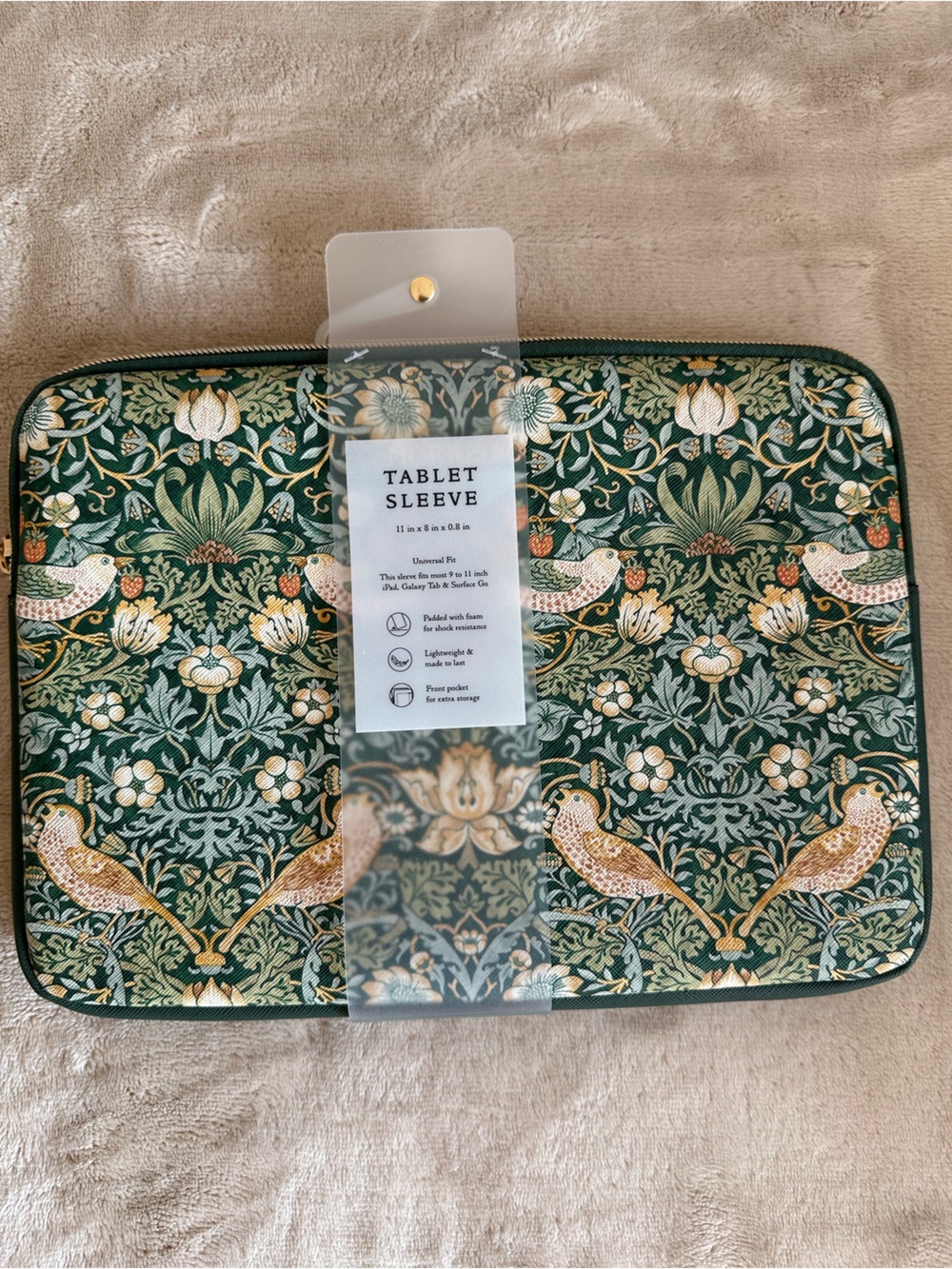 Morris & Co William Morris Tablet Sleeve Strawberry Thief